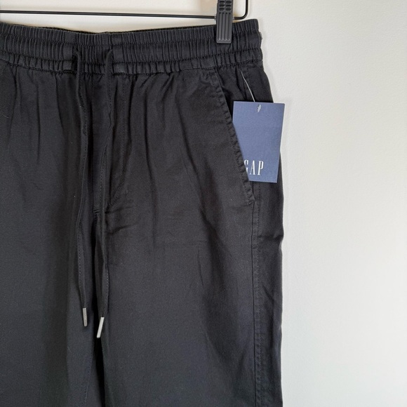 Gap Essential Minimalist Elastic Drawstring Waist Jogger Sweatpants Black XS NWT - Picture 2 of 6